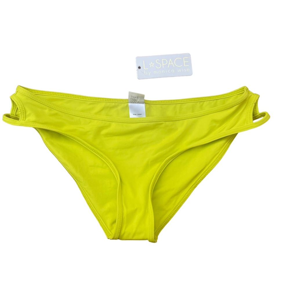 L*SPACE Women’s Lime Light Rachel Bikini Bottoms OLA Sz M